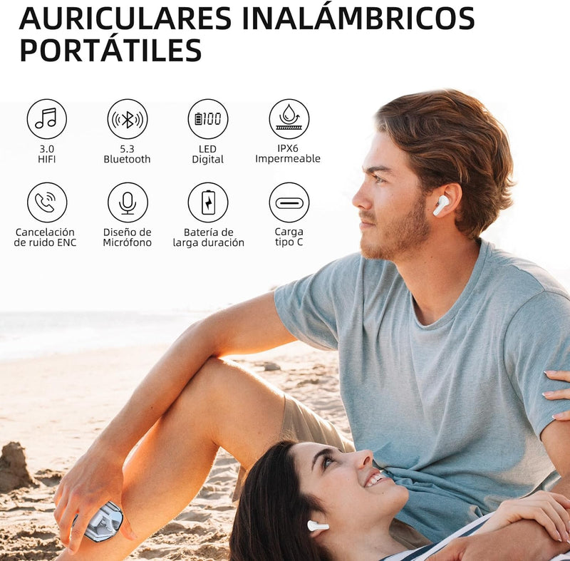 Maxpods TWS - Auriculares Inalámbricos Touch